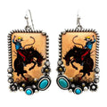 Rodeo Cowboy Dangle Earrings