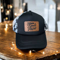 Bless Your Heart Checkered Trucker Hat