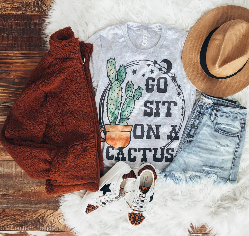Go Sit On A Cactus Tee