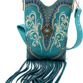 Fringe Western Crossbody Messenger Pouch