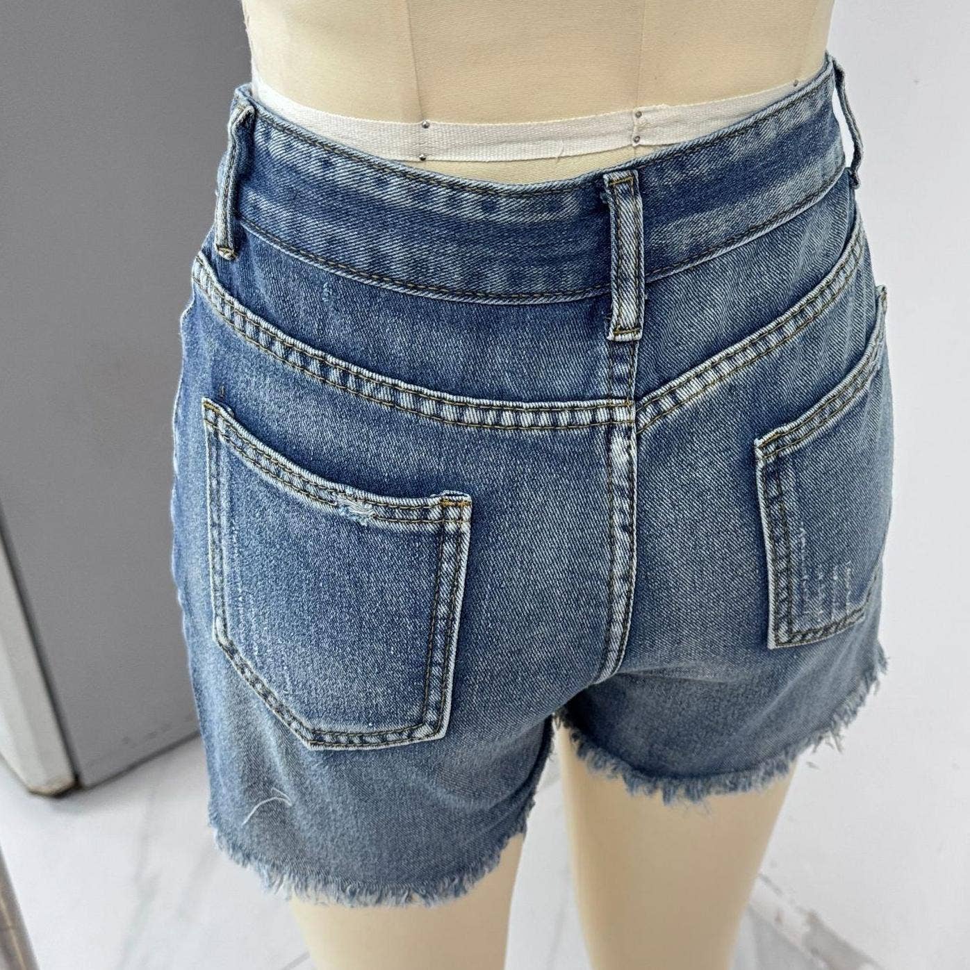 Summer Ripped Frayed Denim Shorts