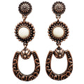 Western Horseshoe Dangle Earrings