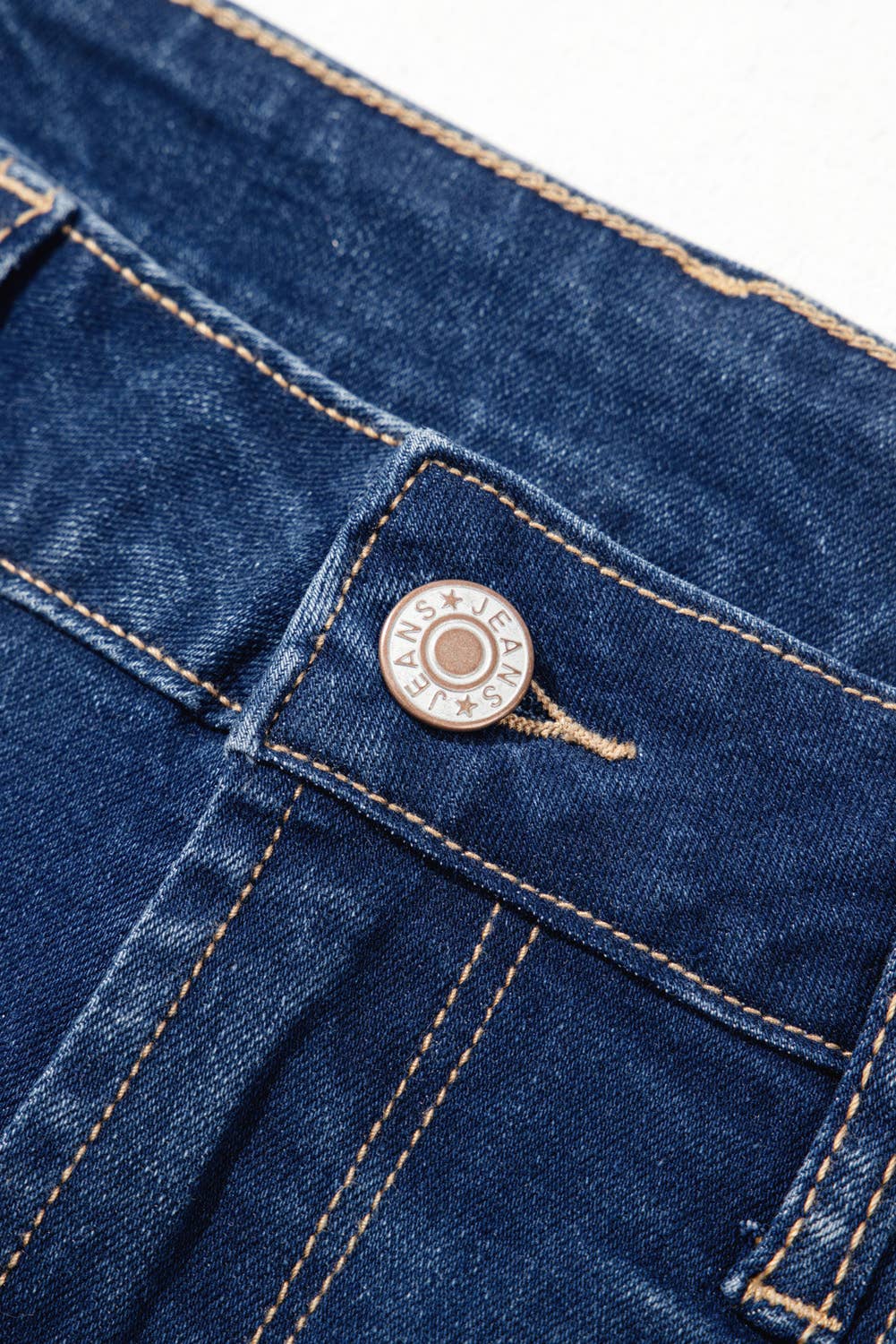 Western Center Seam Deep Wash Straight Jeans