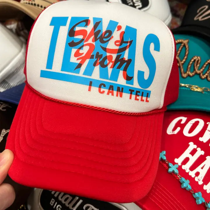 She’S From Texas Trucker Hat