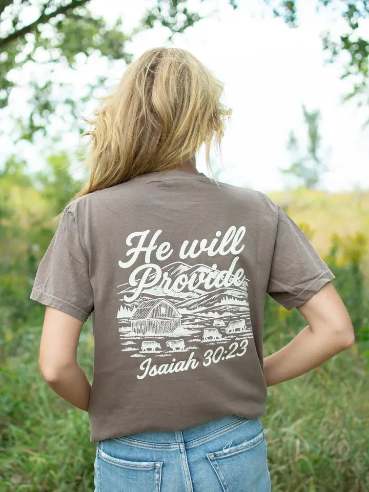 He Will Provide Western Graphic Tee