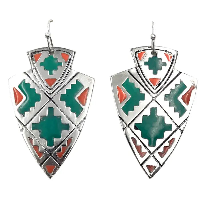 Arrowhead Aztec Earrings