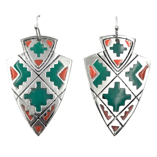 Arrowhead Aztec Earrings