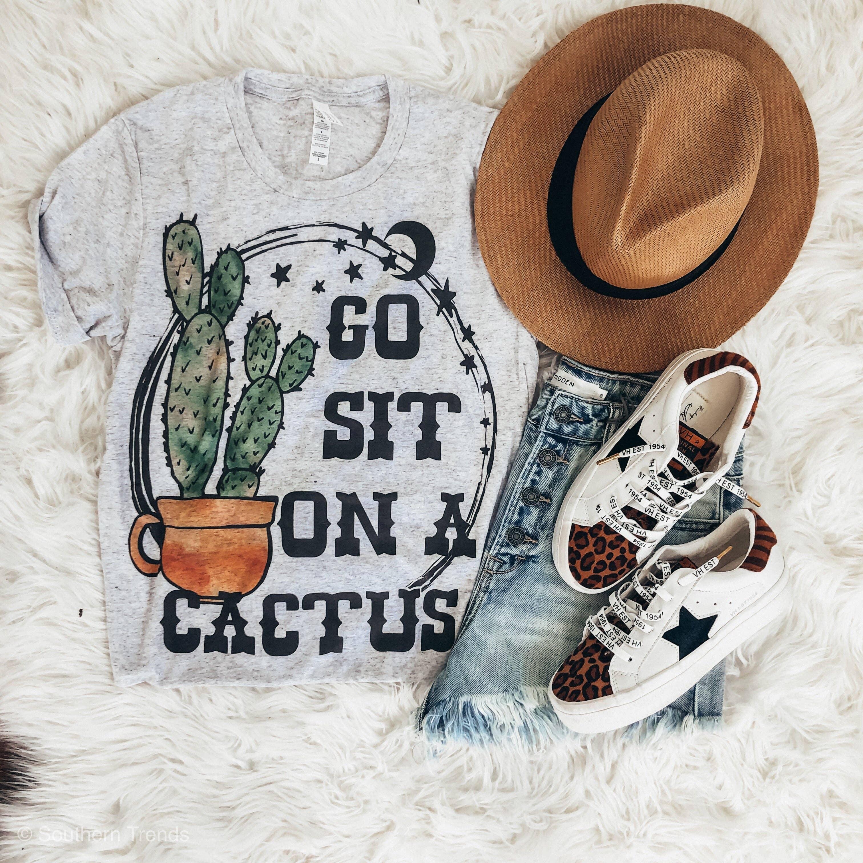 Go Sit On A Cactus Tee