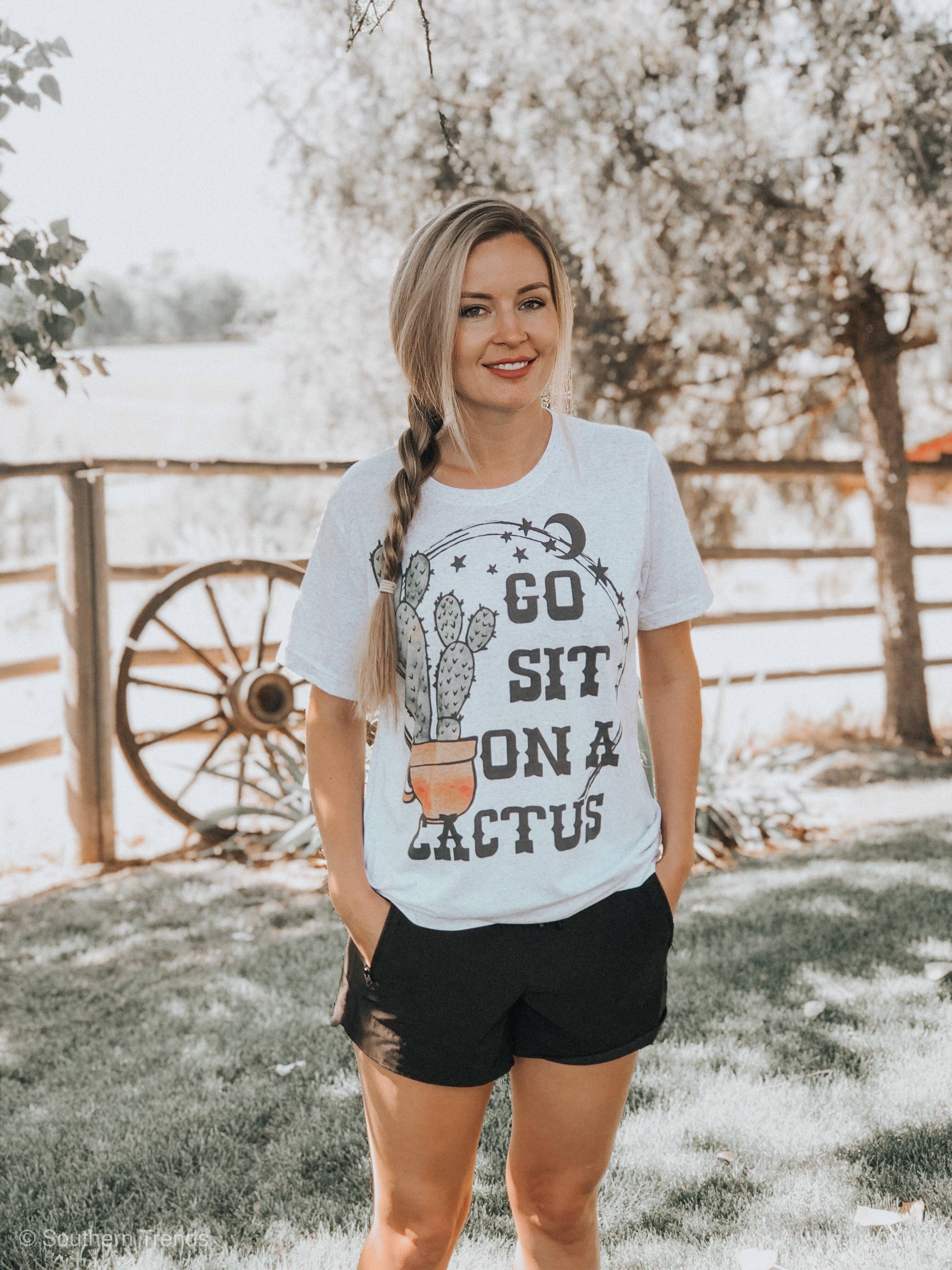 Go Sit On A Cactus Tee