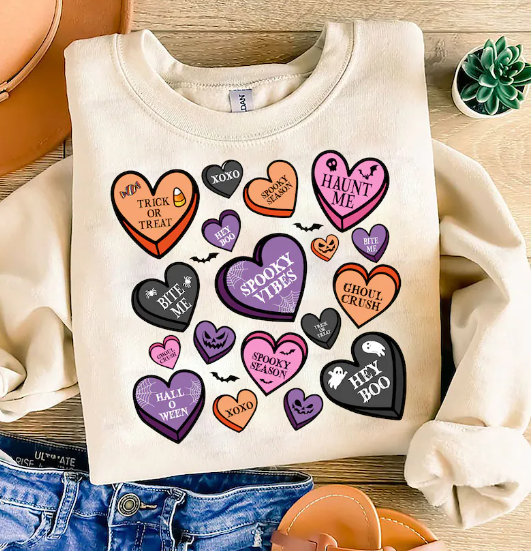 Halloween Hearts Sweatshirt