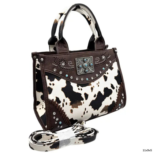 Cow Print Western Weekend Crossbody Bag