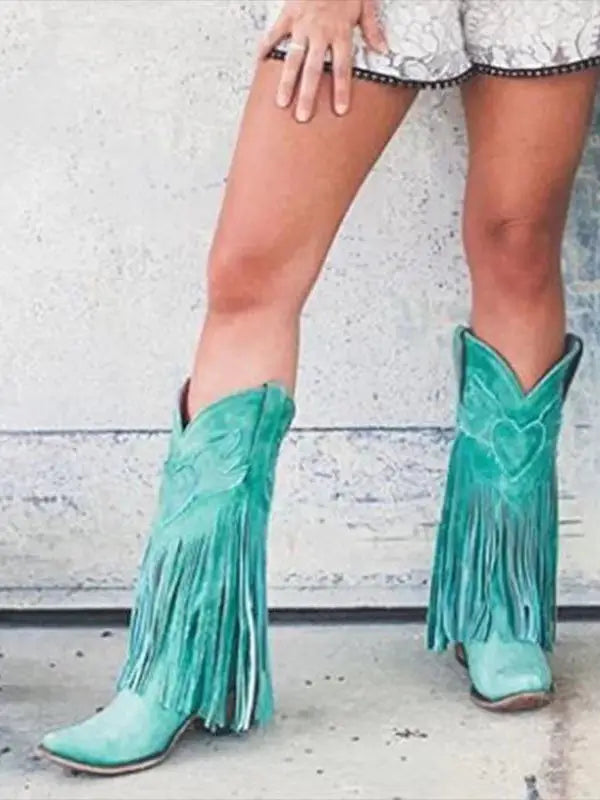 Heartbreaker Fringe Western Boots