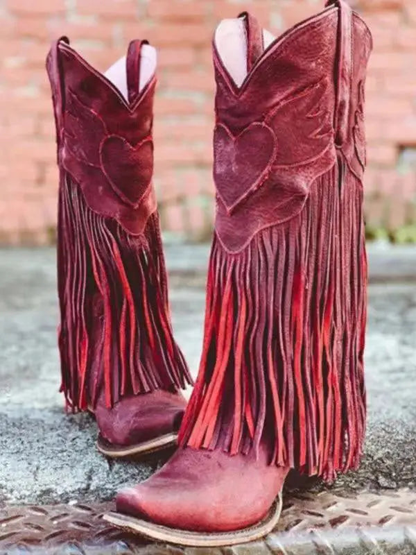 Heartbreaker Fringe Western Boots